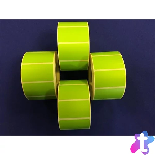 Etikett, thermo, 25x45 mm, 1000 etikett/tekercs, zöld