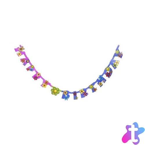 Felirat, papír, 200 cm, "Happy Brithday"