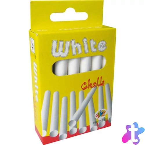 Táblakréta, kerek, fehér