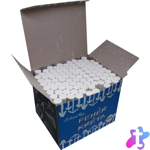 Táblakréta, kerek, fehér