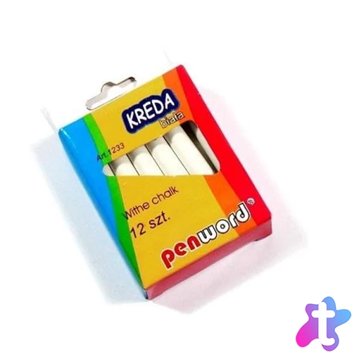 Táblakréta, kerek, SAKOTA, fehér