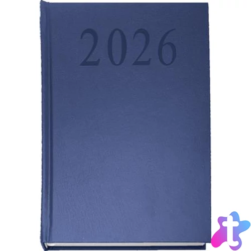 Naptár, tervező, A5, napi, 2027, sötétkék