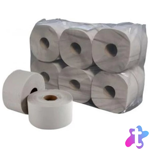 Toalettpapír, 1 rétegű, nagytekercses, 130 m, 19 cm átmérő, "Vella", natúr