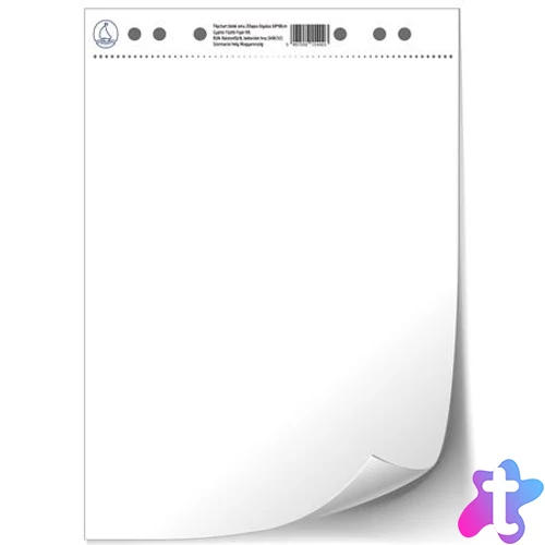 Flipchart papír, sima, 68x88 cm, 2x20 lap