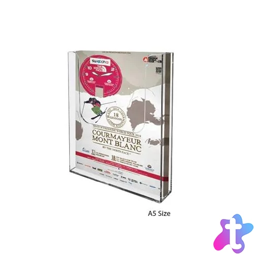 Prospektustartó, fali, 1 rekeszes, A5