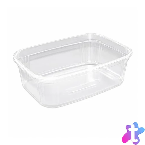 Műanyag tál, tetőzhető, 500 ml, 50 db "Svéd"
