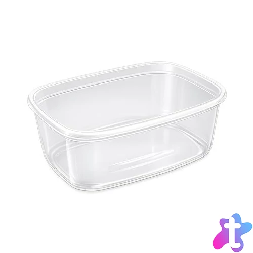 Műanyag tál, tetőzhető, 750 ml, 50 db "Svéd"
