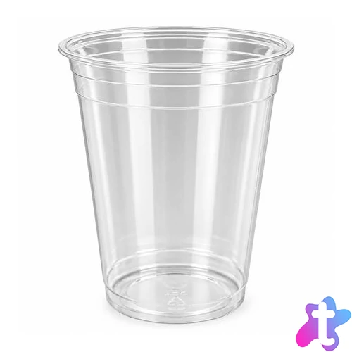 Műanyag shaker és koktélos pohár, 3 dl, 50 db, víztiszta