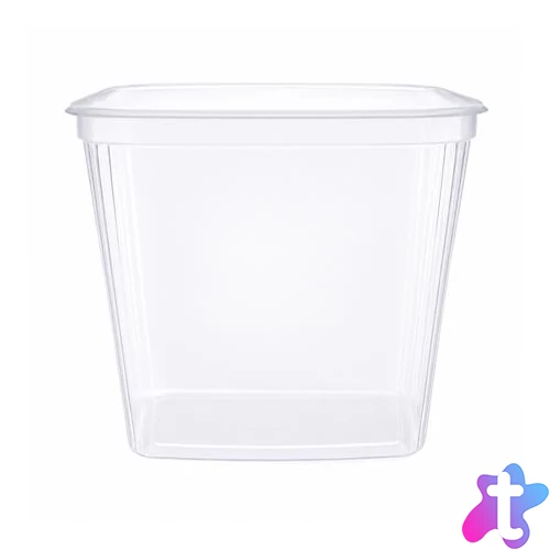 Műanyag tál, tetőzhető, 1000 ml, 25 db "Svéd"