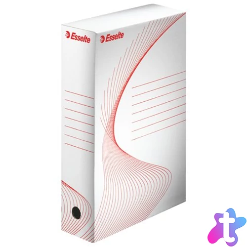 Archiválódoboz, A4, 80 mm, karton, ESSELTE "Standard", fehér