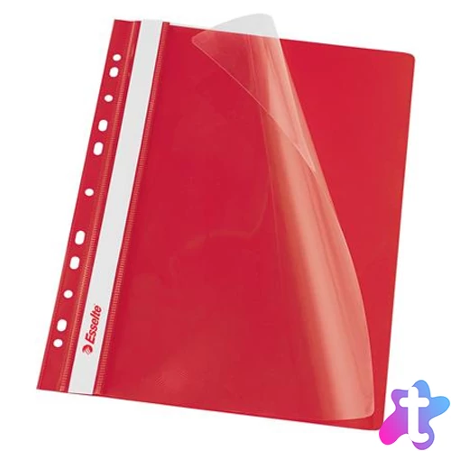 Gyorsfűző, lefűzhető, PP, A4, ESSELTE, VIVIDA, piros