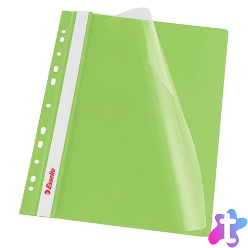 Gyorsfűző, lefűzhető, PP, A4, ESSELTE, VIVIDA, zöld