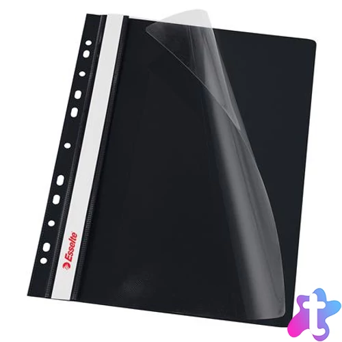 Gyorsfűző, lefűzhető, PP, A4, ESSELTE, VIVIDA, fekete