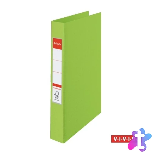 Gyűrűs könyv, 2 gyűrű, 42 mm, A4, PP, ESSELTE "Standard", Vivida zöld