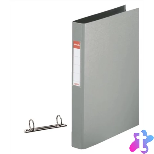 Gyűrűs könyv, 2 gyűrű, 42 mm, A4, PP, ESSELTE "Standard", szürke