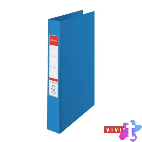 Gyűrűs könyv, 4 gyűrű, 42 mm, A4, PP, ESSELTE "Standard", Vivida kék