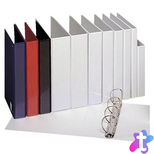 Gyűrűs könyv, panorámás, 4 gyűrű, 25 mm, A4, PP, ESSELTE, fehér