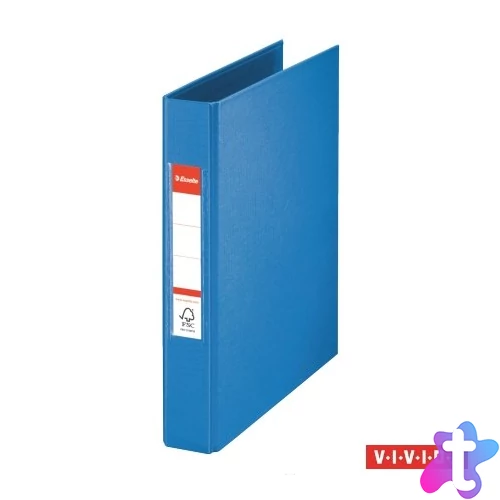 Gyűrűs könyv, 2 gyűrű, 42 mm, A5, PP, ESSELTE "Standard", Vivida kék