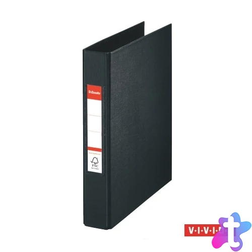 Gyűrűs könyv, 2 gyűrű, 42 mm, A5, PP, ESSELTE "Standard", Vivida fekete