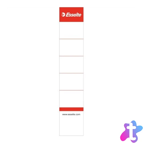 Cserecímke, iratrendezőhöz, kétoldalas, 30x158 mm, ESSELTE, fehér