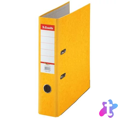 Iratrendező, 75 mm, A4, karton, ESSELTE "Rainbow", sárga