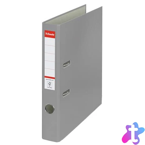 Iratrendező, 50 mm, A4, PP/karton, élvédő sínnel, ESSELTE "Economy", szürke