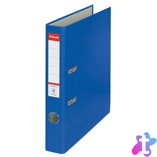 Iratrendező, 50 mm, A4, PP/karton, élvédő sínnel, ESSELTE "Economy", kék