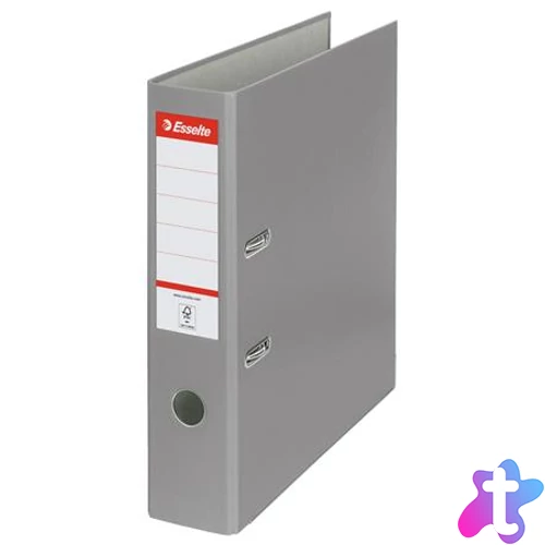 Iratrendező, 75 mm, A4, PP/karton, élvédő sínnel, ESSELTE "Economy", szürke