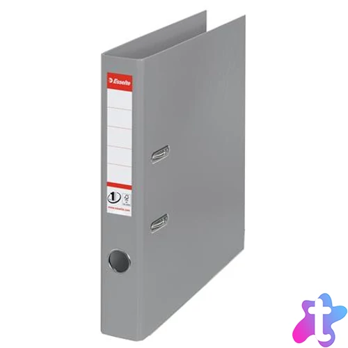 Iratrendező, 50 mm, A4, PP, élvédő sínnel, ESSELTE "Standard", szürke