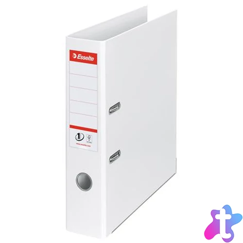Iratrendező, 75 mm, A4, PP, élvédő sínnel, ESSELTE "Standard", Vivida fehér