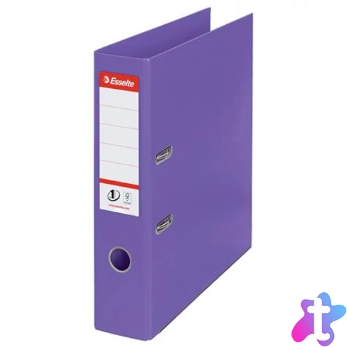 Iratrendező, 75 mm, A4, PP, élvédő sínnel, ESSELTE "Standard", lila