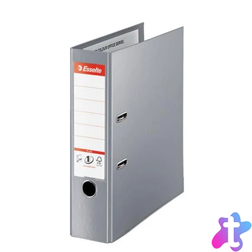 Iratrendező, 80 mm, A4, PP, élvédő sínnel, ESSELTE "Standard Plus", szürke
