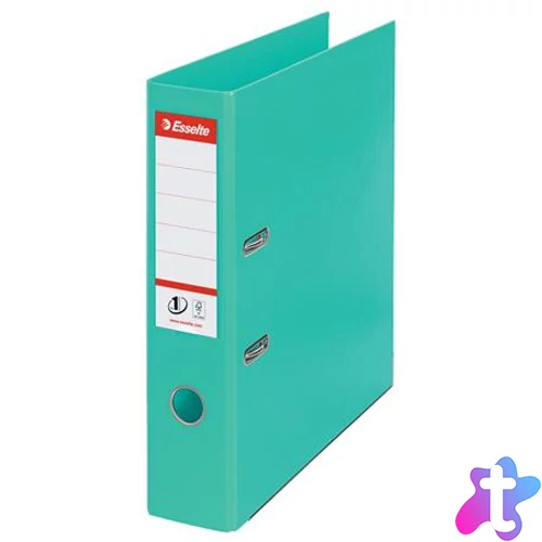Iratrendező, 75 mm, A4, PP, élvédő sínnel, ESSELTE "Standard", mentazöld
