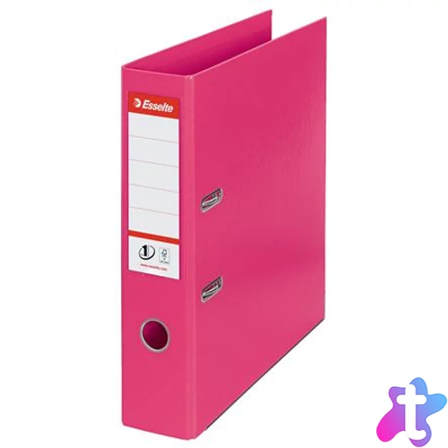 Iratrendező, 75 mm, A4, PP, élvédő sínnel, ESSELTE "Standard", ciklámen