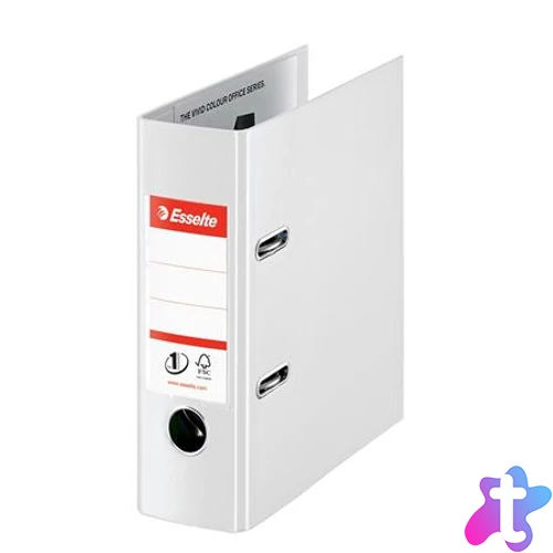 Iratrendező, 75 mm, A5, PP, ESSELTE "Standard", Vivida fehér