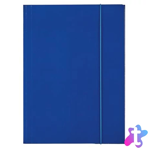 Gumis mappa, 15 mm, karton, A4, ESSELTE "Economy", sötétkék