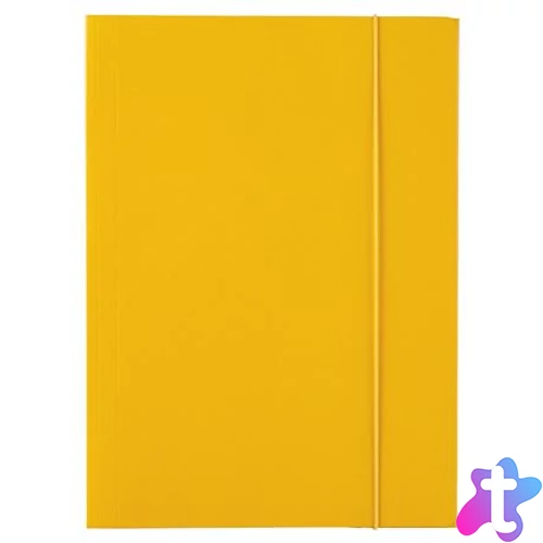 Gumis mappa, 15 mm, karton, A4, ESSELTE "Economy", sárga