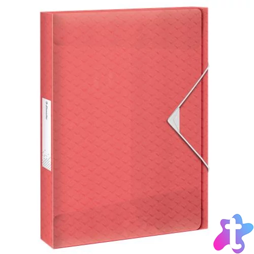 Gumis mappa, 40 mm, PP, A4, ESSELTE "Colour`Breeze", korall