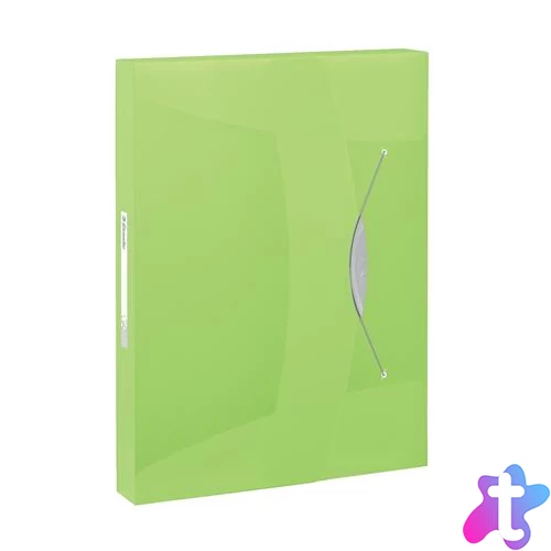 Gumis mappa, 40 mm, PP, A4, ESSELTE "Vivida Jumbo", Vivida zöld