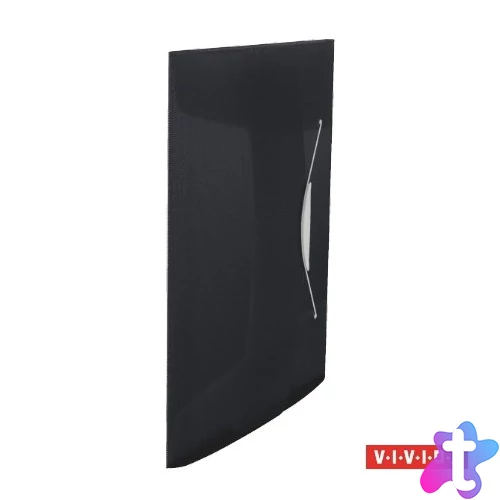 Gumis mappa, 15 mm, PP, A4, ESSELTE "Vivida", fekete