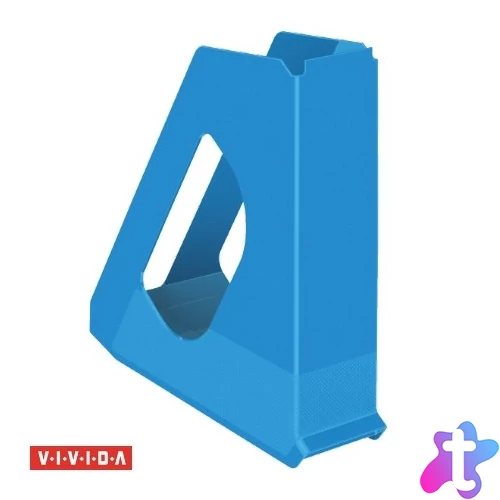 Iratpapucs, műanyag, 68 mm, ESSELTE "Europost", Vivida kék