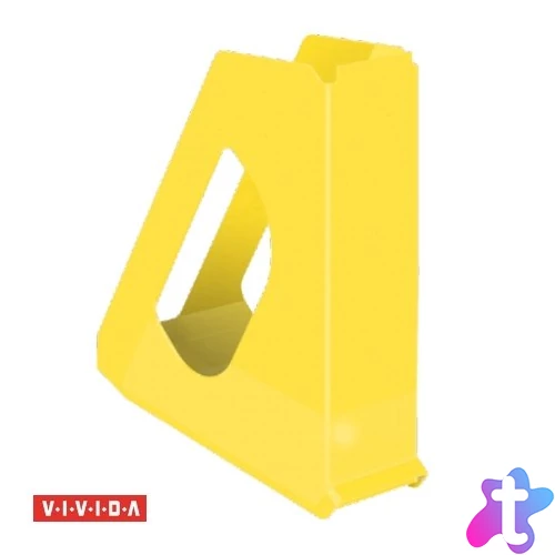 Iratpapucs, műanyag, 68 mm, ESSELTE "Europost", Vivida sárga