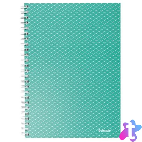 Spirálfüzet, A5, vonalas, 80 lap, ESSELTE "Colour`Breeze", zöld