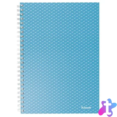 Spirálfüzet, A5, kockás, 80 lap, ESSELTE "Colour`Breeze", kék