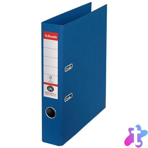 Iratrendező, 50 mm, A4, környezetbarát, élvédő sínnel, ESSELTE "No.1", kék