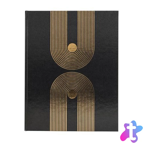 Vendégkönyv, 27x22 cm, 50 lap, EXACOMPTA "Graphik Black"
