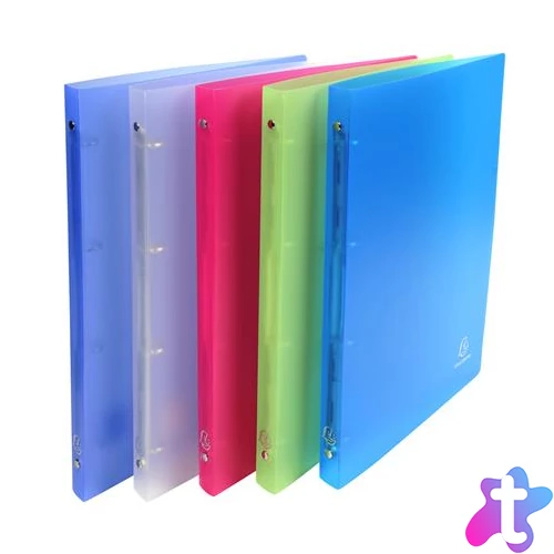 Gyűrűs könyv, 4 gyűrű, 20 mm, A4, PP, EXACOMPTA "Chromaline", vegyes színek