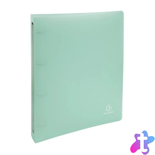 Gyűrűs könyv, 4 gyűrű, 40 mm, A4, PP, EXACOMPTA, pasztell zöld