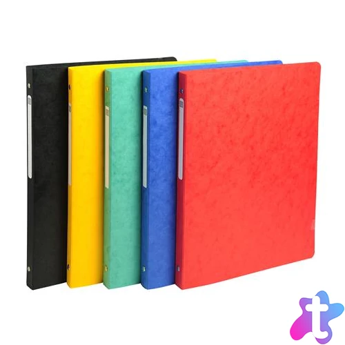 Gyűrűs könyv, 4 gyűrű, 20 mm, A4, PP, karton, EXACOMPTA, vegyes színek