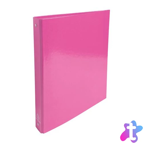 Gyűrűs könyv, 4 gyűrű, 40 mm, A4, karton, EXACOMPTA "Iderama", rózsaszín
